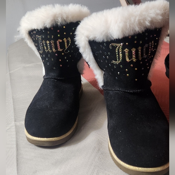 Juicy couture fur boot with bow - Picture 2 of 6